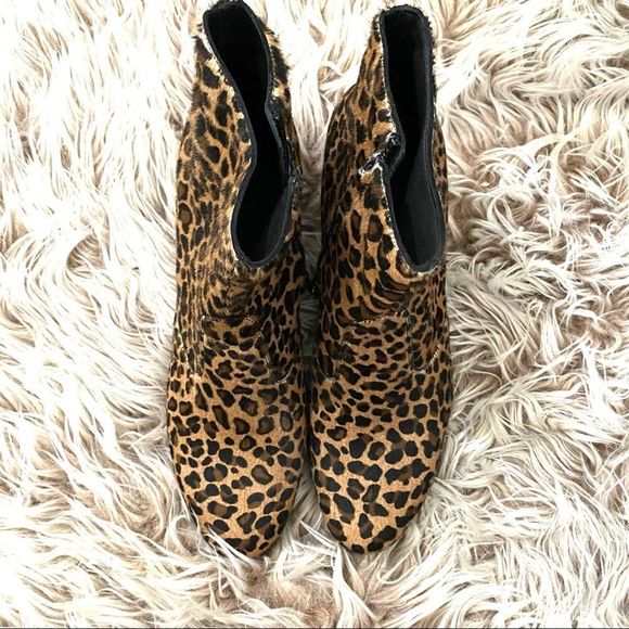 MarchNYC Leopard Booties Sz 11 - Picture 3 of 6